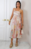 Vestido de tirantes estampado