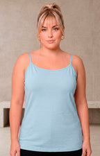 Blusa básica de algodón con tirantes - BLUSAS CURVY Boutiquemirel 