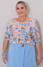 Blusa estampada - BLUSAS CURVY Boutiquemirel 