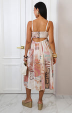Vestido de tirantes estampado