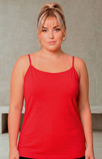 Blusa básica de algodón con tirantes - BLUSAS CURVY Boutiquemirel 