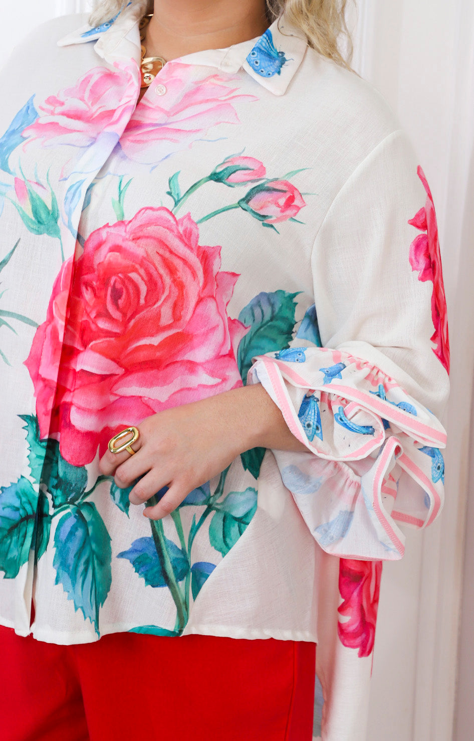 Blusa camisera floral