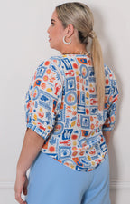 Blusa estampada - BLUSAS CURVY Boutiquemirel 