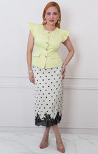 F*4-26*TOMATO*FK1292*BEIGE - FALDA REGULAR Boutiquemirel 