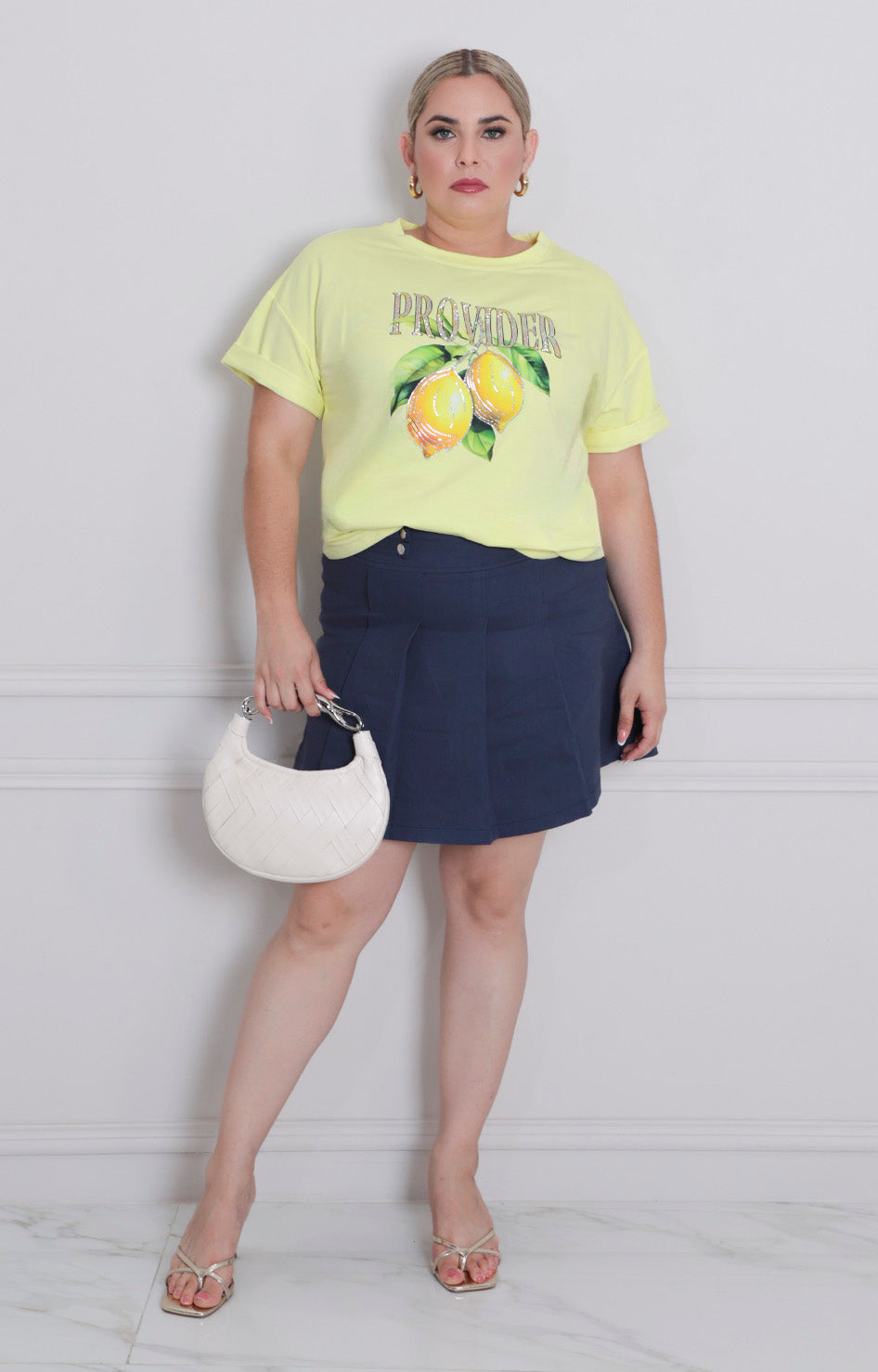 Blusa amarilla lemon - BLUSAS CURVY Boutiquemirel 