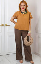 Blusa con manga calada