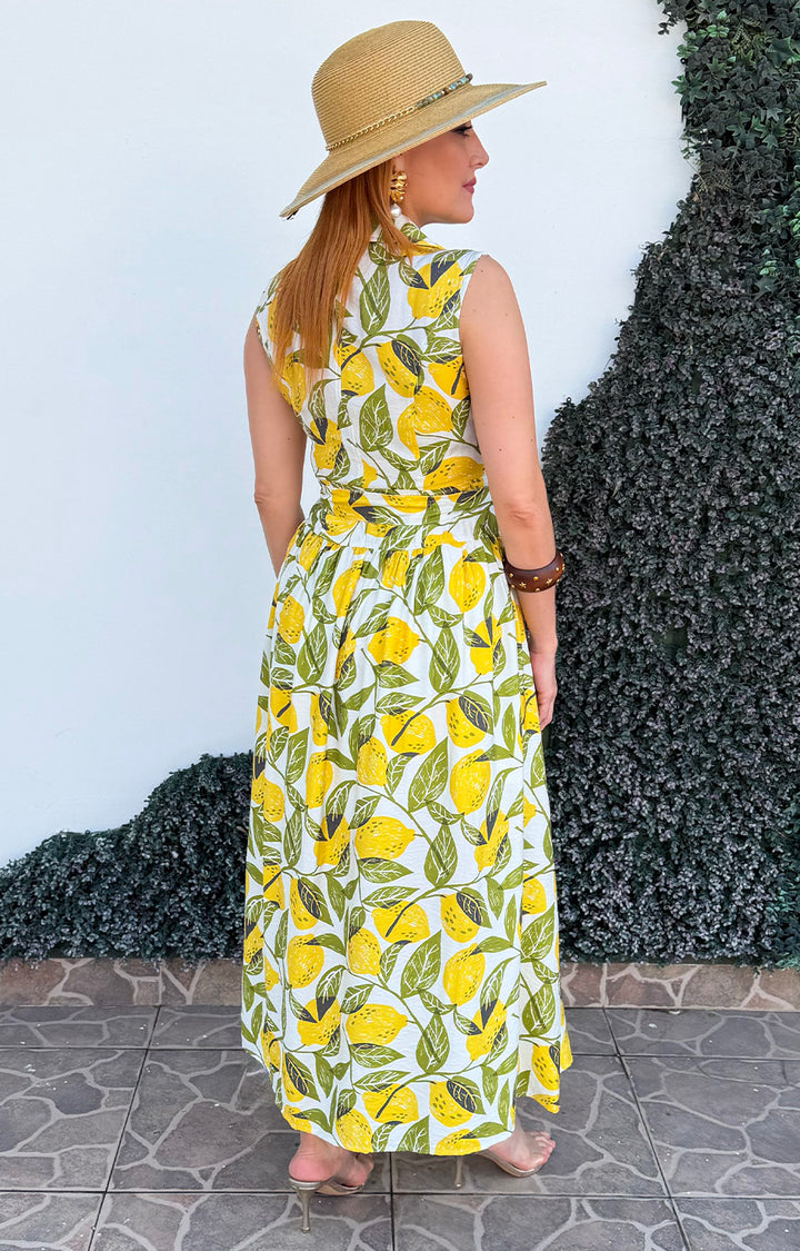 Vestido blanco estampado - VESTIDO LARGO REGULAR Boutiquemirel 