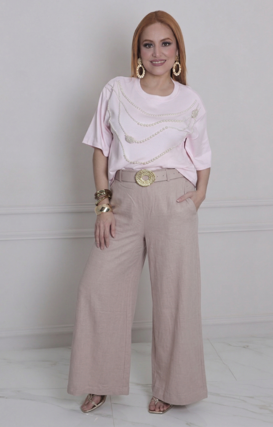 Pantalòn con cinturón - PANTALON REGULAR Boutiquemirel 