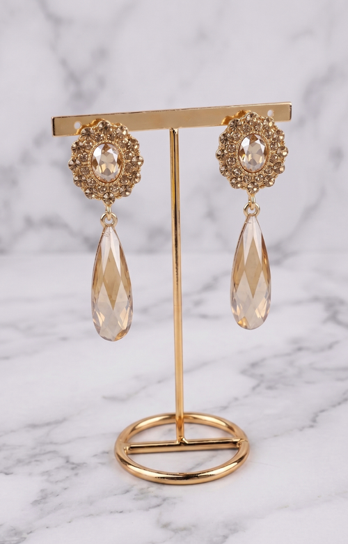 Aretes Gota Glamour Cristal - ARETES Boutiquemirel 