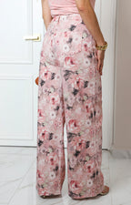 Pantalón con estampado floral