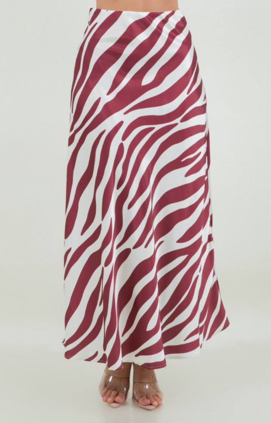 Falda estampada en vino - FALDA Boutiquemirel 