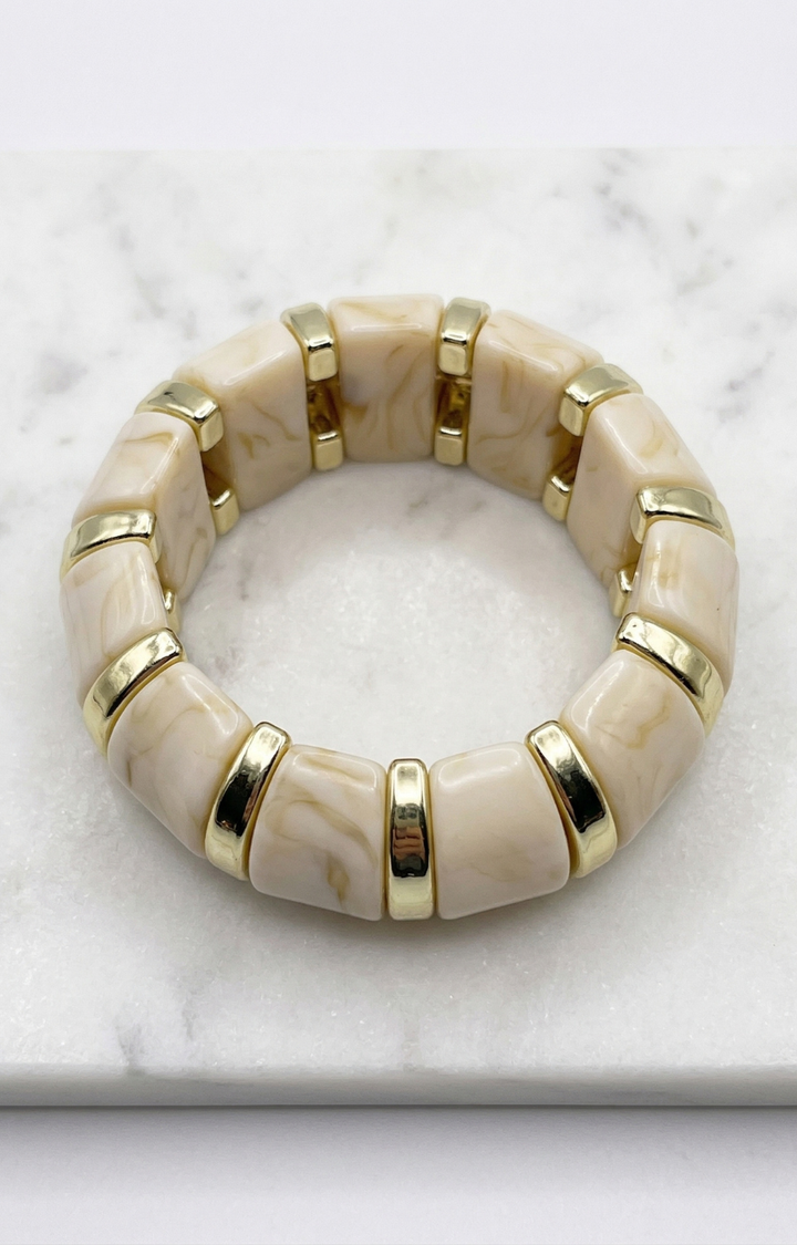 Pulsera color beige - PULSERA Boutiquemirel 
