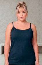 Blusa básica de algodón con tirantes - BLUSAS CURVY Boutiquemirel 
