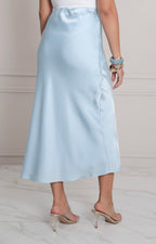 Falda azul lisa - FALDA REGULAR Boutiquemirel 