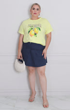 Falda short con tablones - SHORT CURVY Boutiquemirel 