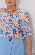 Blusa estampada - BLUSAS CURVY Boutiquemirel 