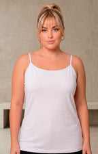 Blusa básica de algodón con tirantes - BLUSAS CURVY Boutiquemirel 