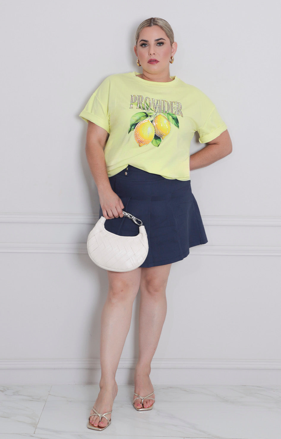 Falda short con tablones - SHORT CURVY Boutiquemirel 