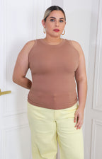 Blusa básica acanalada