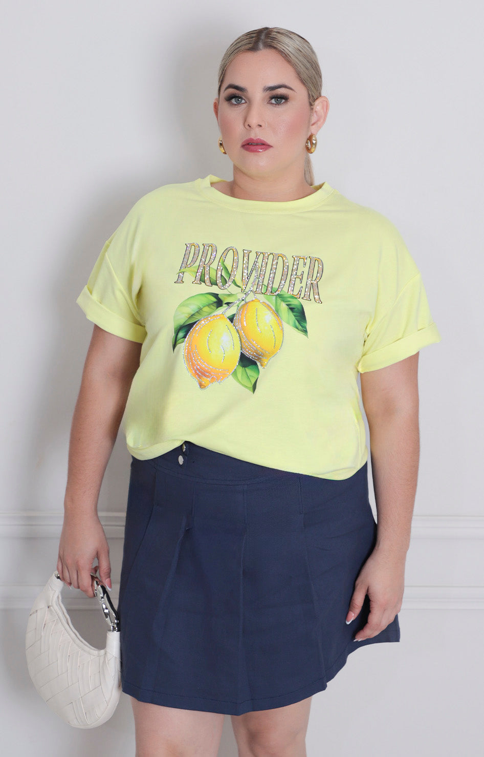 Blusa amarilla lemon - BLUSAS CURVY Boutiquemirel 