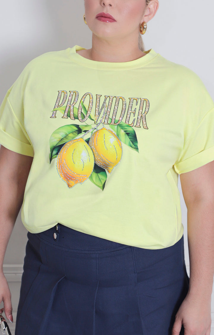 Blusa amarilla lemon - BLUSAS CURVY Boutiquemirel 