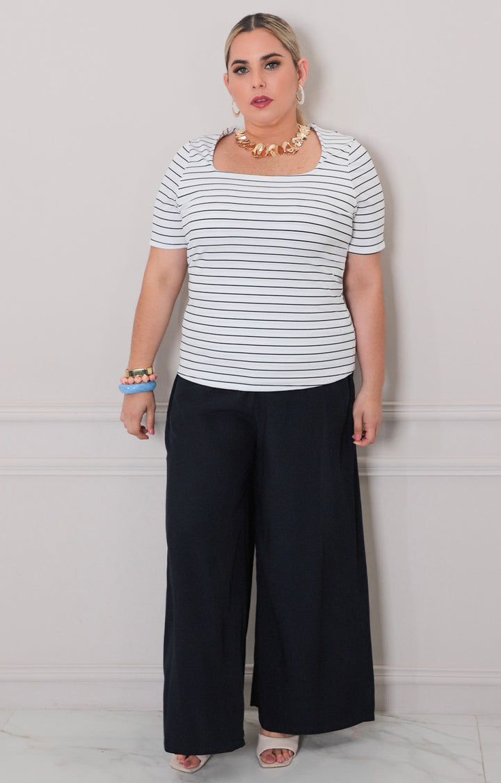 Blusa de rayas - BLUSAS CURVY Boutiquemirel 