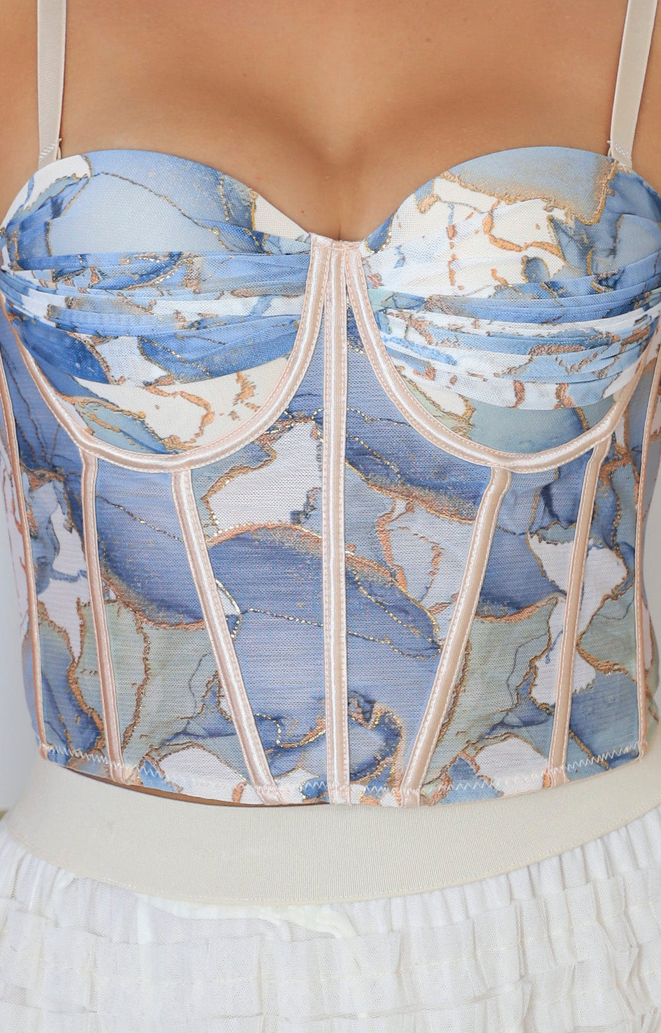Blusa de tirantes multicolor