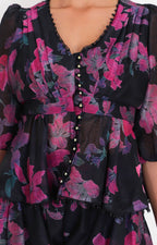 Conjunto estampado de flores