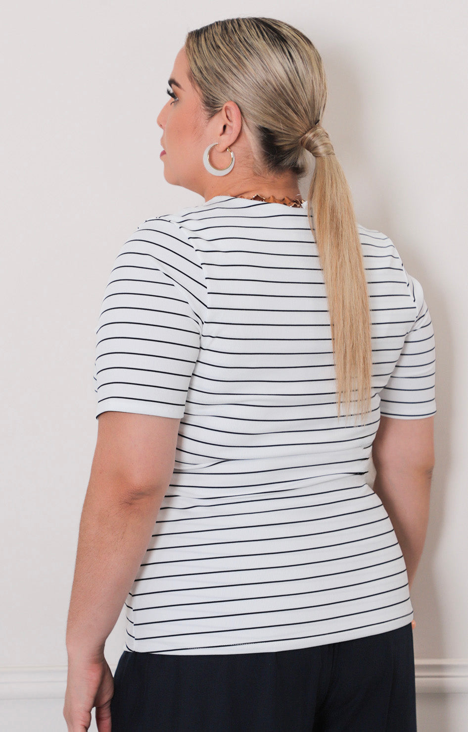 Blusa de rayas - BLUSAS CURVY Boutiquemirel 