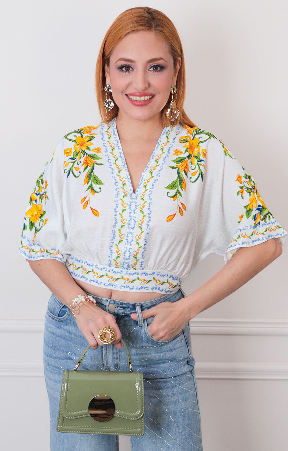 B*4-26*LULUMARI*46328T*AMARILLO ESTAMPADO - BLUSAS REGULAR Boutiquemirel 
