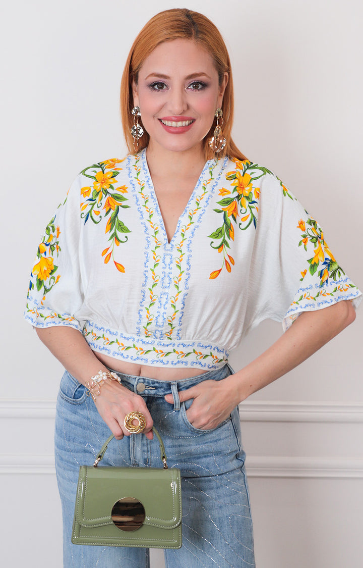 B*4-26*LULUMARI*46328T*AMARILLO ESTAMPADO - BLUSAS REGULAR Boutiquemirel 