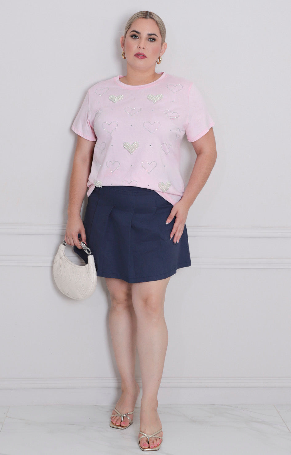 Blusa estampada con perlas - BLUSAS CURVY Boutiquemirel 