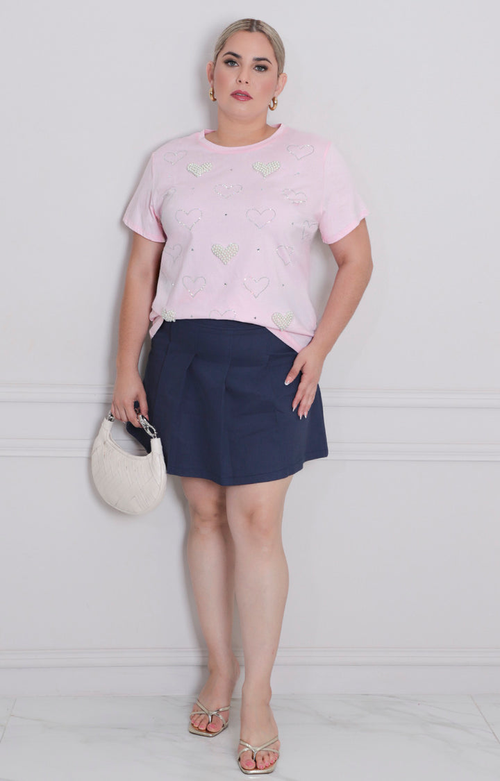 Blusa estampada con perlas - BLUSAS CURVY Boutiquemirel 