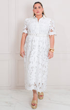 Vestido blanco de guipiur