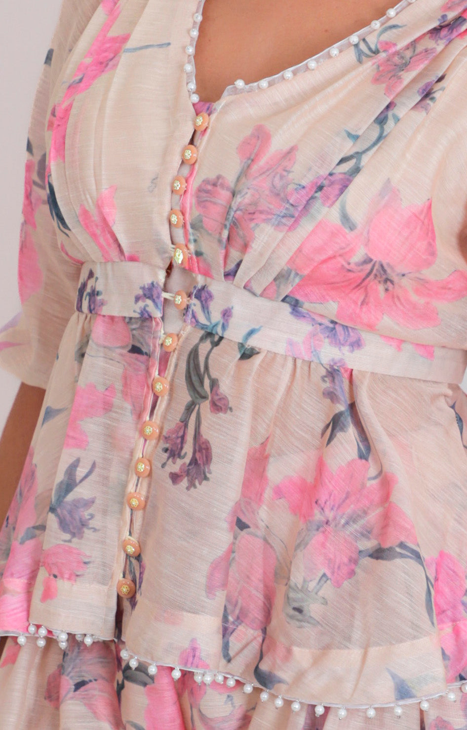 Conjunto estampado de flores