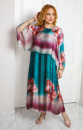 Vestido de dos piezas con sobrecapa