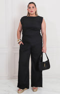 Conjunto liso con fruncido