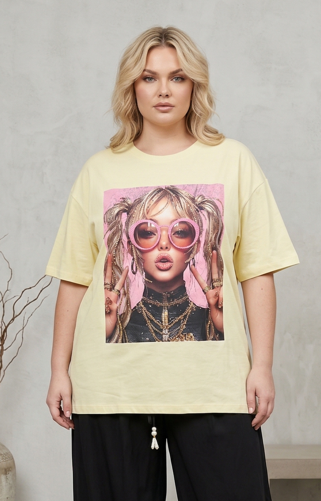 Blusa algodón estampada - BLUSAS CURVY Boutiquemirel 