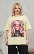 Blusa algodón estampada - BLUSAS CURVY Boutiquemirel 