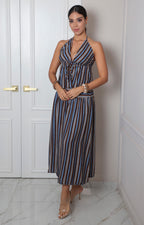 Blusa de rayas con amarre