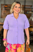 Blusa con pinzas al frente - BLUSAS CURVY Boutiquemirel 