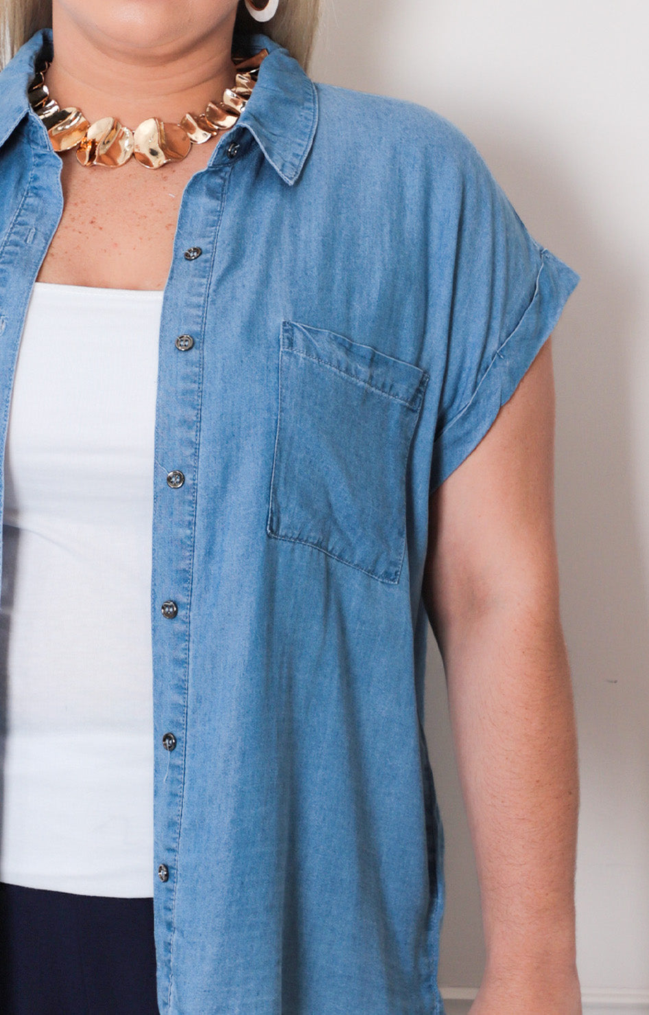 Blusa de mezclilla - BLUSAS CURVY Boutiquemirel 