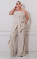 Conjunto strapless con pantalòn - CONJUNTO CURVY Boutiquemirel 