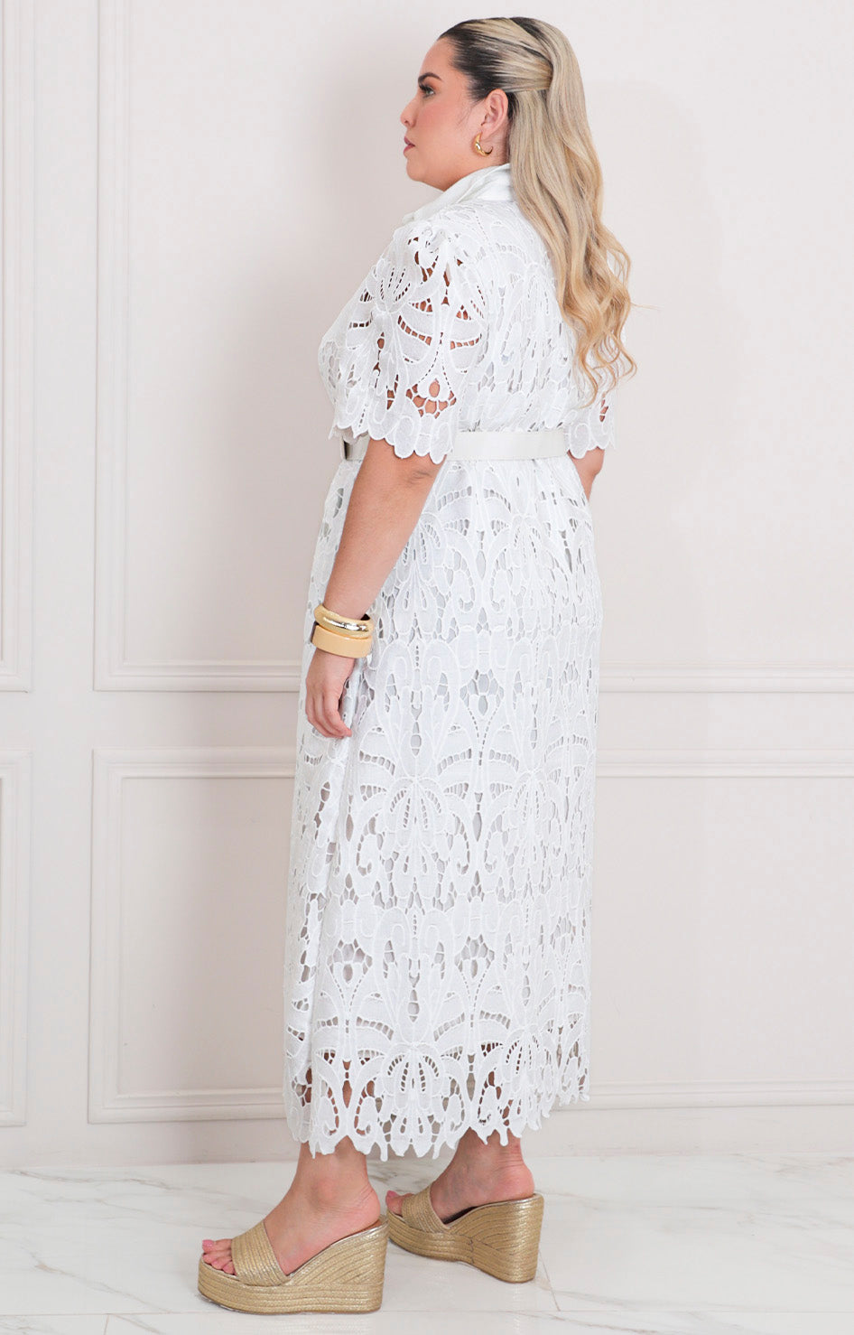 Vestido blanco de guipiur