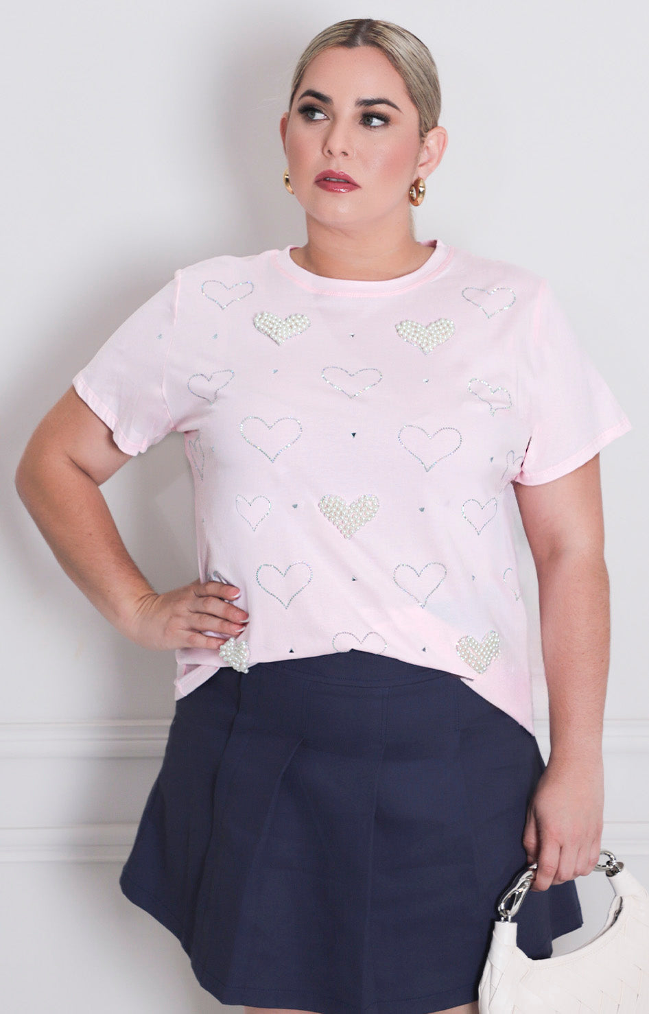 Blusa estampada con perlas - BLUSAS CURVY Boutiquemirel 