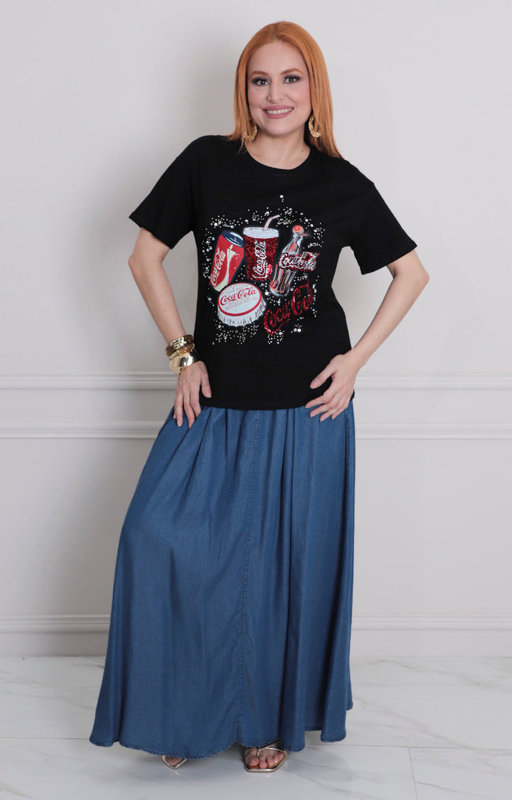 Blusa estampada coca cola - BLUSAS REGULAR Boutiquemirel 