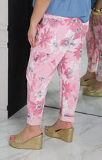 Pantalón con estampado floral