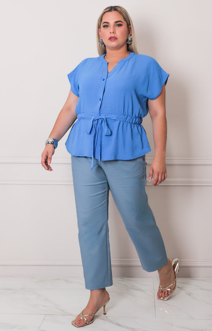Blusa con lazo - BLUSAS CURVY Boutiquemirel 