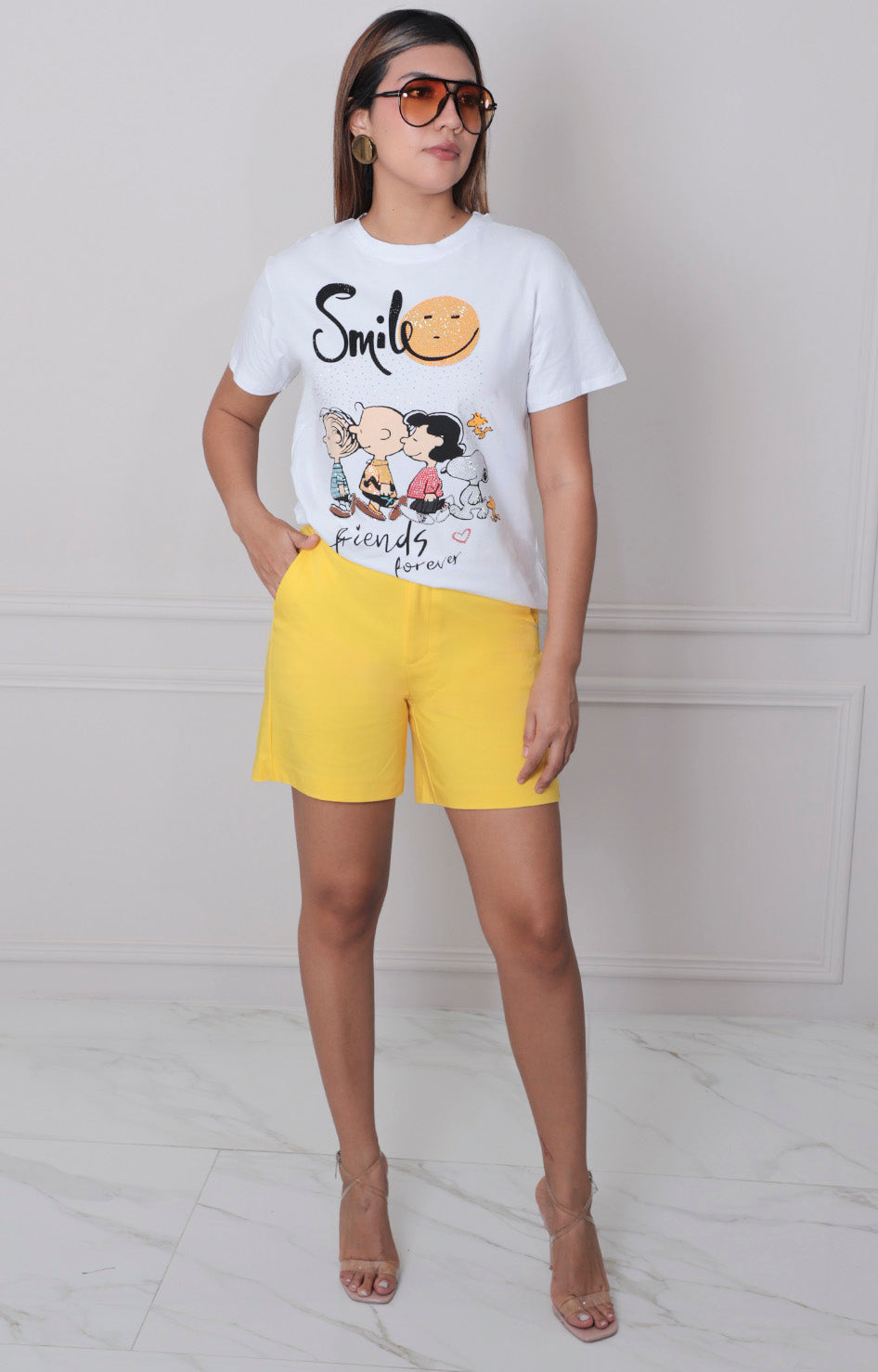 Blusa estampada con brillos - BLUSAS REGULAR Boutiquemirel 