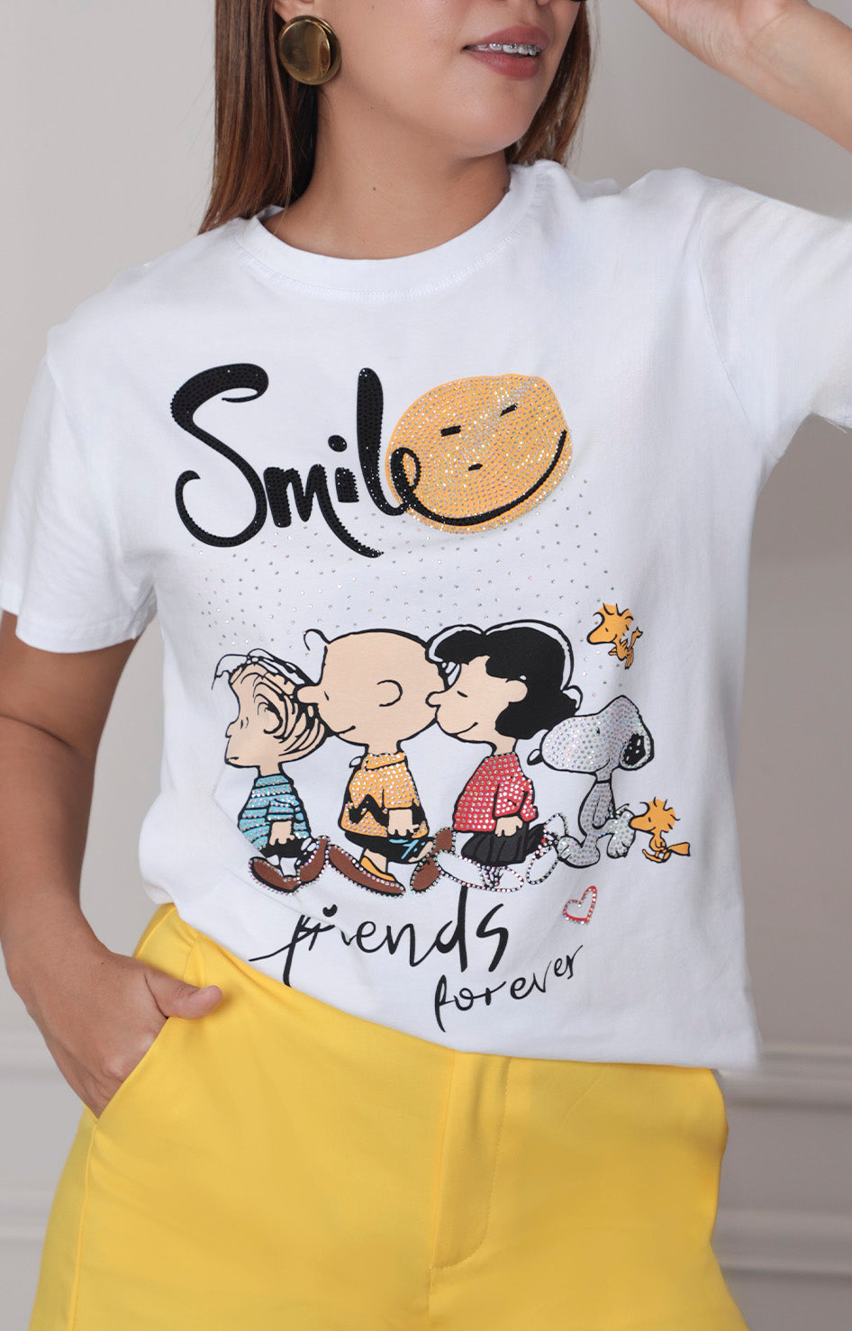 Blusa estampada con brillos - BLUSAS REGULAR Boutiquemirel 